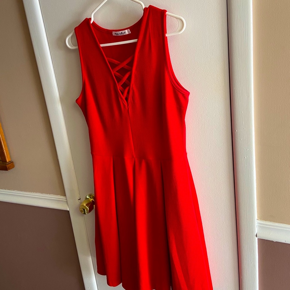 Women’s Red White Mark fit and flare dress